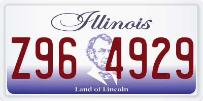 IL license plate Z964929
