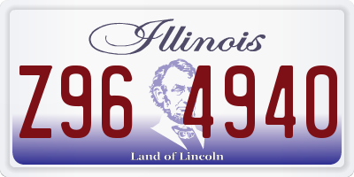 IL license plate Z964940