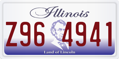 IL license plate Z964941