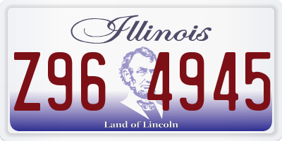 IL license plate Z964945