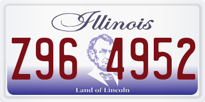 IL license plate Z964952