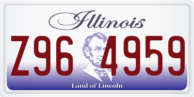 IL license plate Z964959