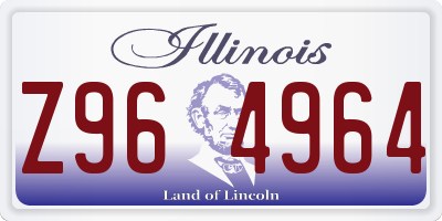 IL license plate Z964964
