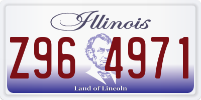 IL license plate Z964971