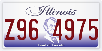 IL license plate Z964975