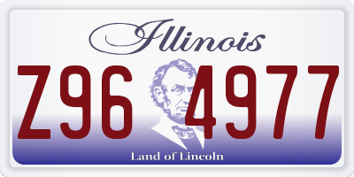 IL license plate Z964977