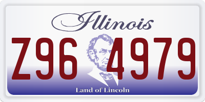 IL license plate Z964979