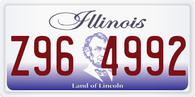 IL license plate Z964992