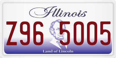 IL license plate Z965005