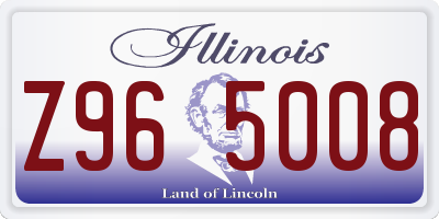 IL license plate Z965008