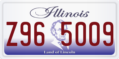 IL license plate Z965009