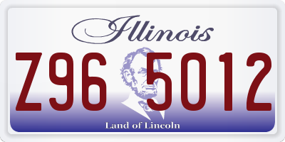 IL license plate Z965012