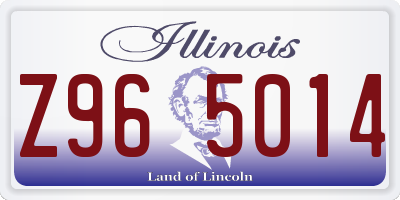 IL license plate Z965014