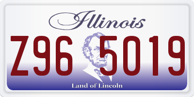 IL license plate Z965019