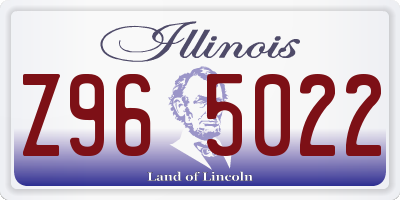 IL license plate Z965022