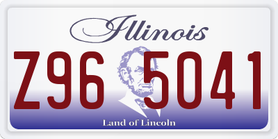 IL license plate Z965041