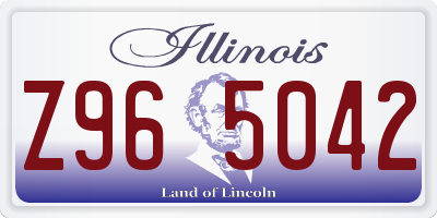 IL license plate Z965042