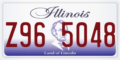 IL license plate Z965048