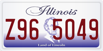 IL license plate Z965049