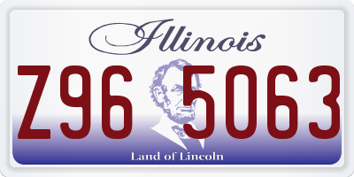 IL license plate Z965063