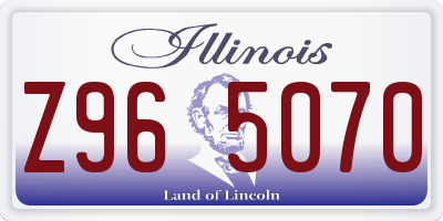 IL license plate Z965070