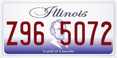 IL license plate Z965072