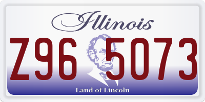 IL license plate Z965073