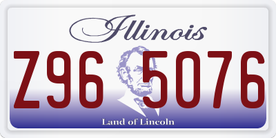IL license plate Z965076