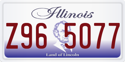 IL license plate Z965077