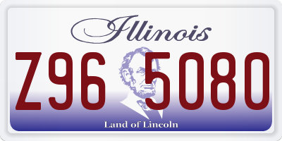 IL license plate Z965080