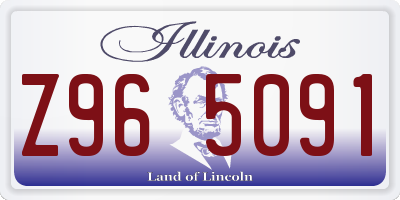 IL license plate Z965091