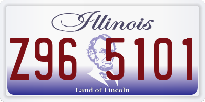 IL license plate Z965101