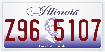IL license plate Z965107