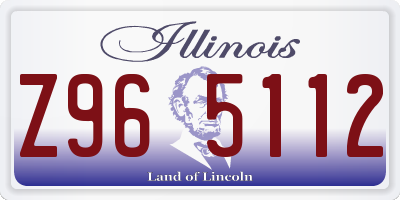 IL license plate Z965112