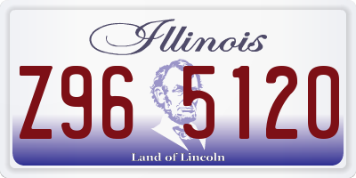 IL license plate Z965120