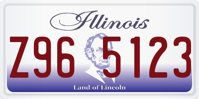 IL license plate Z965123