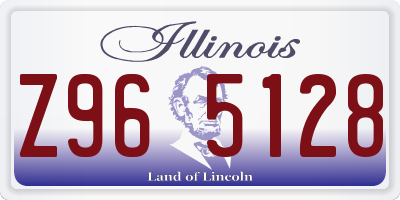 IL license plate Z965128