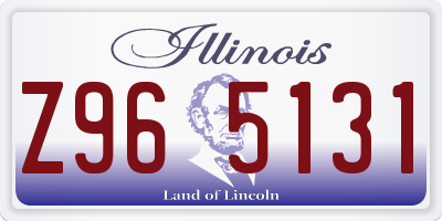 IL license plate Z965131