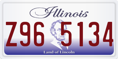 IL license plate Z965134