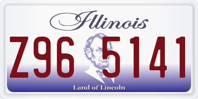 IL license plate Z965141