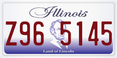 IL license plate Z965145