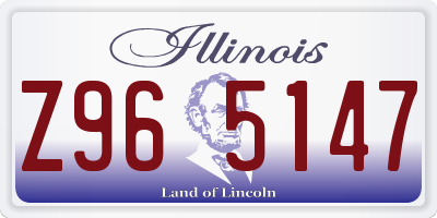 IL license plate Z965147