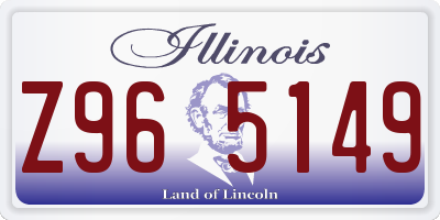 IL license plate Z965149
