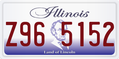 IL license plate Z965152