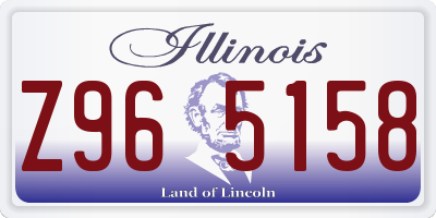 IL license plate Z965158