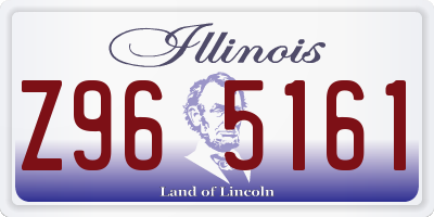 IL license plate Z965161
