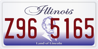 IL license plate Z965165