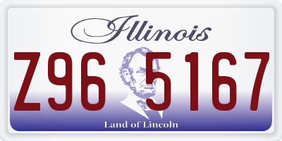IL license plate Z965167