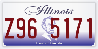 IL license plate Z965171