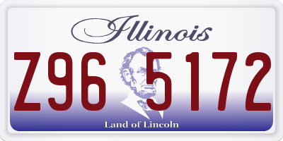 IL license plate Z965172